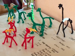 herd of pipe cleaner animals